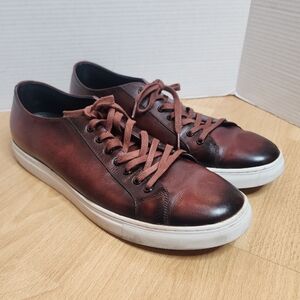 Belvedere James Brown Leather Sneakers Mens Size 13D